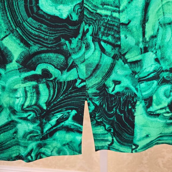 MICHAEL Michael Kors Size 4 Green Black Malachite Look Dress Bodycon Sleeveless - Picture 9 of 14